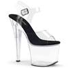 Pleaser - RADIANT708 Sandale à bride à la cheville, Pole dance chaussures - Chaussures de pole dance - Transparent Product image